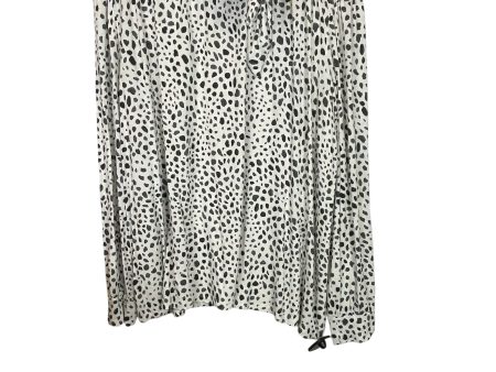 Top Long Sleeve By Ann Taylor In White, Size: L on Sale