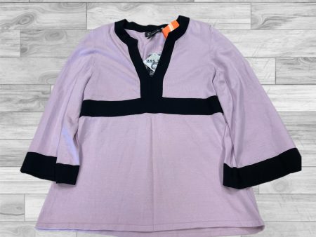 Top 3 4 Sleeve By Inc In Lilac, Size: Xl Online now