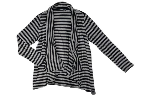 Cardigan By Apt 9 In Striped Pattern, Size: Lp Online now