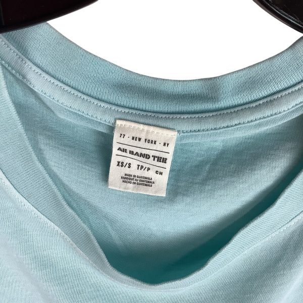 Top Short Sleeve Basic By American Eagle In Blue, Size: Xs S Sale