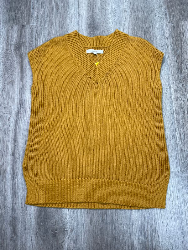 Vest Sweater By Loft In Yellow, Size: Xs Online Hot Sale