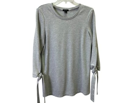 Top 3 4 Sleeve By Halogen In Grey, Size:M Supply