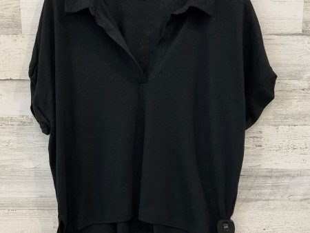 Top Short Sleeve By Banana Republic In Black, Size: Xl Online Sale