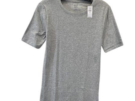 Top Short Sleeve Basic By Gap In Grey, Size: S Cheap