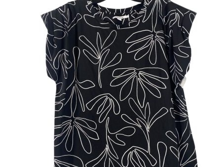 Top Short Sleeve By Chicos In Black & White, Size: 2 Fashion