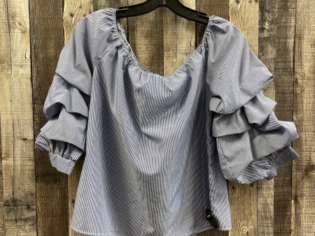 Top 3 4 Sleeve By Cme In Blue, Size: S Hot on Sale