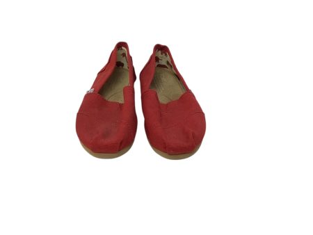 Shoes Flats By Toms In Red, Size: 7 For Cheap