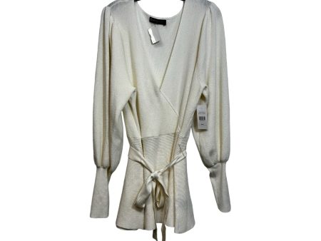 Sweater By Fashion To Figure In Ivory, Size: 2x Online Sale