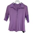 Top Short Sleeve By New York And Co In Purple, Size: L Sale