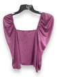 Top 3 4 Sleeve By Open Edit In Purple, Size: M Fashion