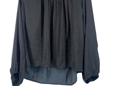 Top Long Sleeve By A New Day In Black, Size: M Cheap