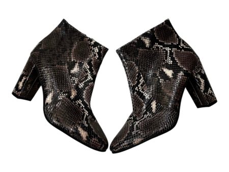 Boots Ankle Heels By Vince Camuto In Snakeskin Print, Size: 7.5 Discount