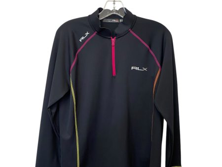 Athletic Top Long Sleeve Collar By Ralph Lauren Black Label In Black, Size: L Supply