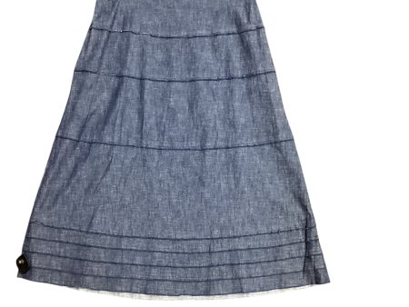 Skirt Maxi By Denim And Company In Blue Denim, Size: Xl Online