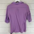 Top Short Sleeve By New York And Co In Purple, Size: L Sale