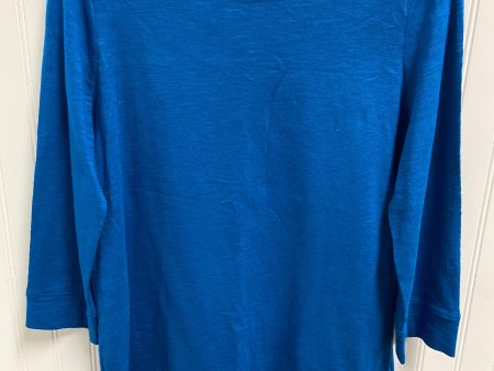 Top Long Sleeve Basic By Chicos In Blue, Size: S For Sale