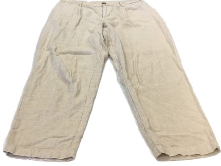 Pants Linen By A New Day In Beige, Size: 6 For Cheap