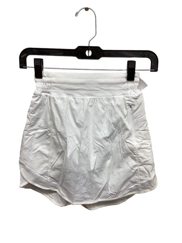 Athletic Skort By Lululemon In White, Size: 2 on Sale