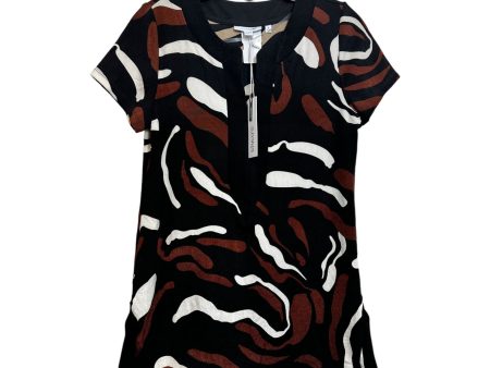 Tunic Short Sleeve By Clothes Mentor In Brown, Size: S Online now