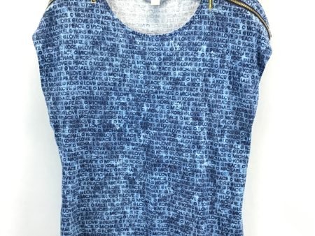 Top Sleeveless Designer By Michael By Michael Kors In Blue, Size: Xl Supply