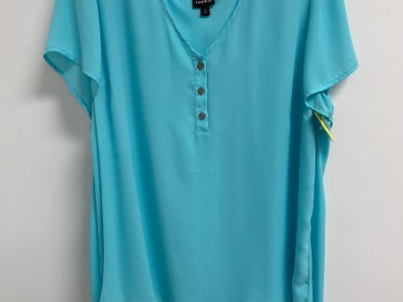 Top Short Sleeve By Torrid In Blue, Size: 2x Online Hot Sale