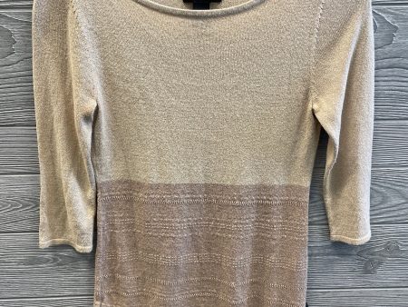 Top 3 4 Sleeve By White House Black Market In Tan, Size: Xs Online now