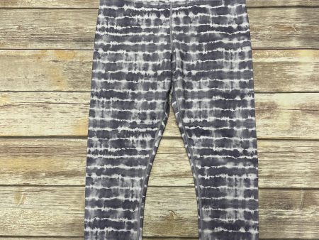 Athletic Leggings By Athleta In Grey & White, Size: M Cheap