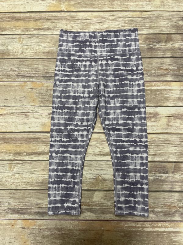 Athletic Leggings By Athleta In Grey & White, Size: M Cheap