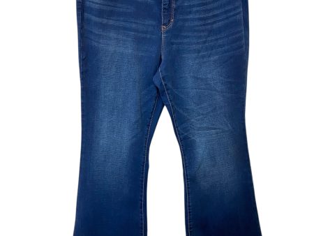 Jeans Flared By Gloria Vanderbilt In Blue Denim, Size: 14 on Sale