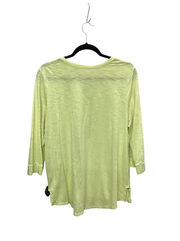 Top Long Sleeve By Chicos In Green, Size: 2 Cheap