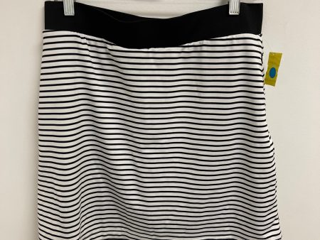 Athletic Skort By Chicos In Striped Pattern, Size: 8 Online