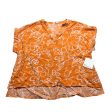 Top Short Sleeve By 89th And Madison In Orange & White, Size: L Cheap