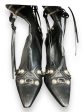 Boots Ankle Heels By Akira In Black & Silver, Size: 7.5 Sale