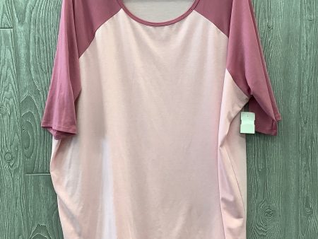 Top 3 4 Sleeve By Lularoe In Pink, Size: 2x Fashion