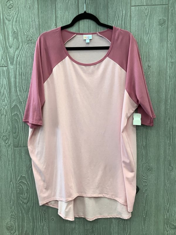 Top 3 4 Sleeve By Lularoe In Pink, Size: 2x Fashion