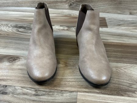 Boots Ankle Heels By Call It Spring In Taupe, Size: 8 For Cheap