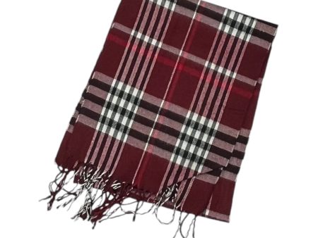 Scarf Long By Clothes Mentor In Plaid Pattern Online