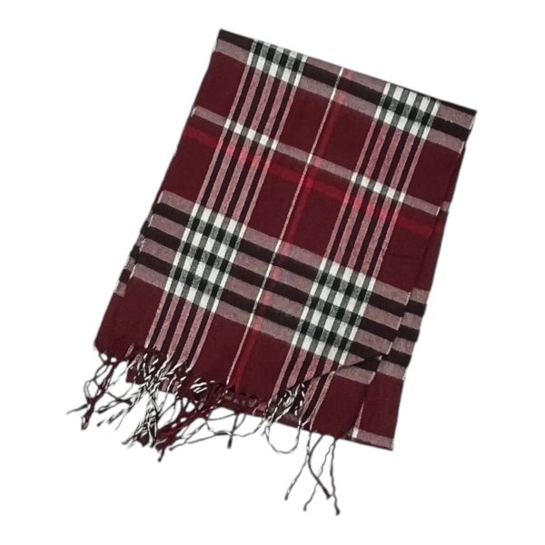 Scarf Long By Clothes Mentor In Plaid Pattern Online