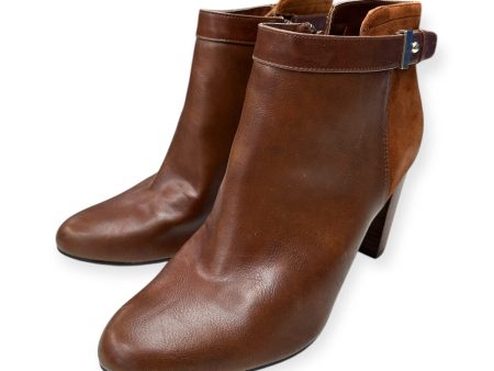 Boots Ankle Heels By Alfani In Brown, Size: 9 Hot on Sale