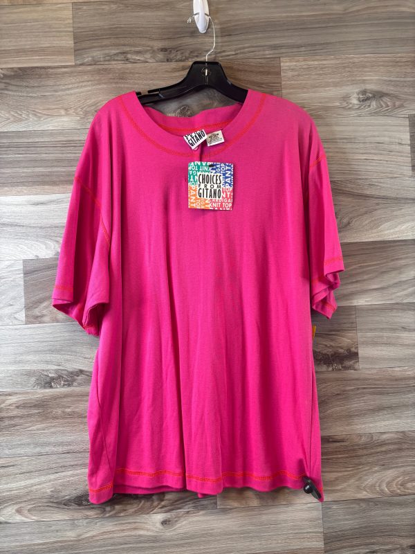 Top Short Sleeve Basic By Clothes Mentor In Pink, Size: 2x Sale