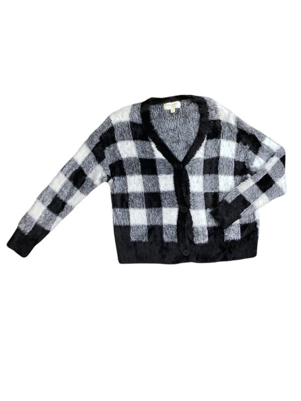 Cardigan By Cloth & Stone In Black & White, Size: M For Sale