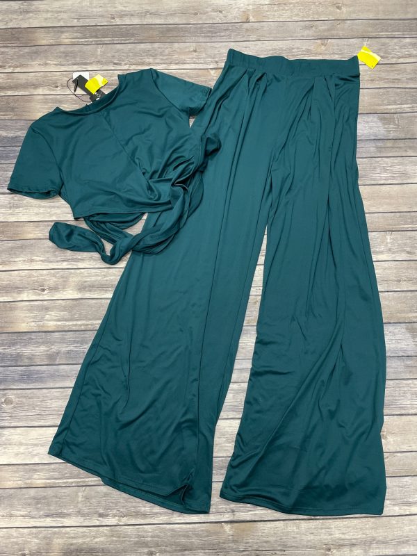 Pants Set 2pc By Fashion Nova In Green, Size: L on Sale