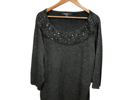 Top 3 4 Sleeve By Briggs In Black, Size: 3x For Cheap