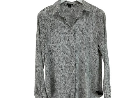 Top Long Sleeve By Ann Taylor In Snakeskin Print, Size: S For Discount