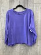 Top Long Sleeve Basic By Croft And Barrow In Purple, Size: 3x Cheap