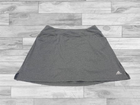 Athletic Skort By Adidas In Grey, Size: M Fashion