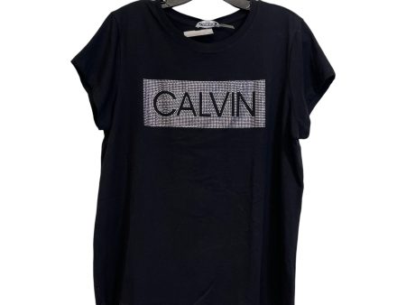 Top Short Sleeve Basic By Calvin Klein In Black, Size: L Online now