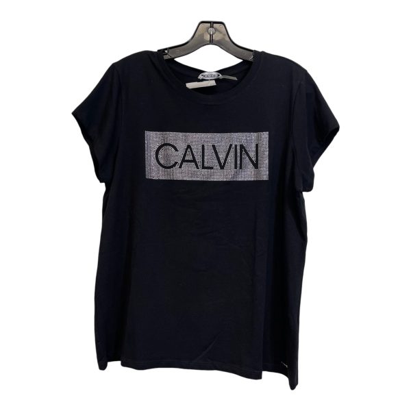 Top Short Sleeve Basic By Calvin Klein In Black, Size: L Online now