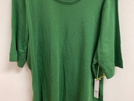 Top Short Sleeve By Chicos In Green, Size: 2x Online Sale