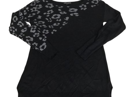 Tunic Long Sleeve By Cable And Gauge In Black, Size: M Online Sale